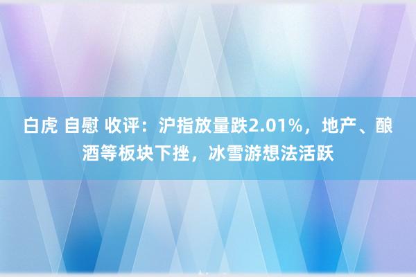 白虎 自慰 收评：沪指放量跌2.01%，地产、酿酒等板块下挫，冰雪游想法活跃