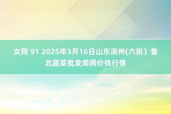 女同 91 2025年3月16日山东滨州(六街)鲁北蔬菜批发阛阓价钱行情