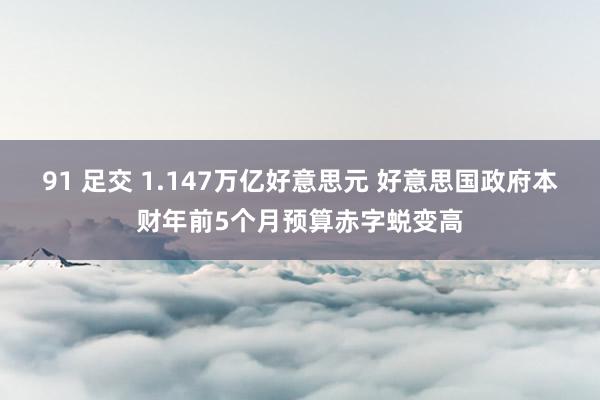 91 足交 1.147万亿好意思元 好意思国政府本财年前5个月预算赤字蜕变高